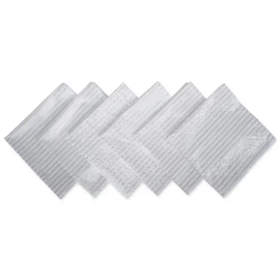 DII&reg; Silver Stripe Napkins, 6ct. {1}
