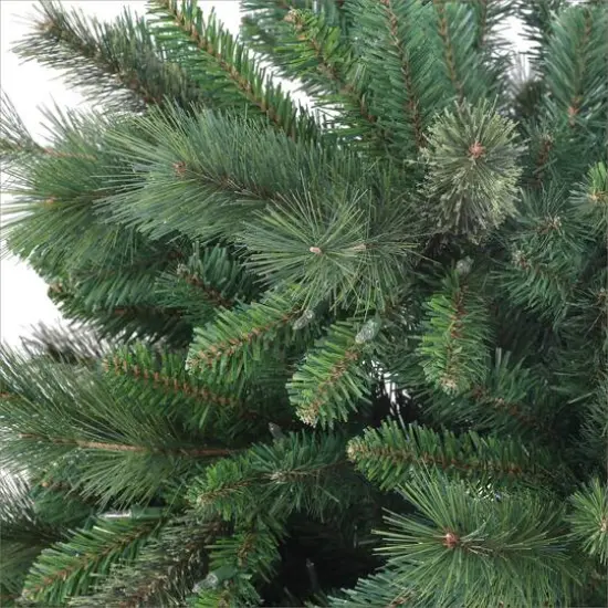 6.5ft Pre-Lit Slim Teton Pine Artificial Christmas Tree, Clear Lights {6}