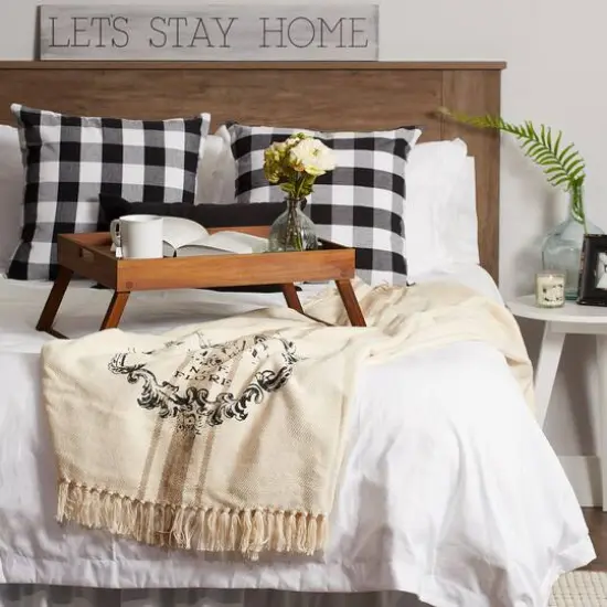 DII&reg; French Grain Sack Printed Throw {7}