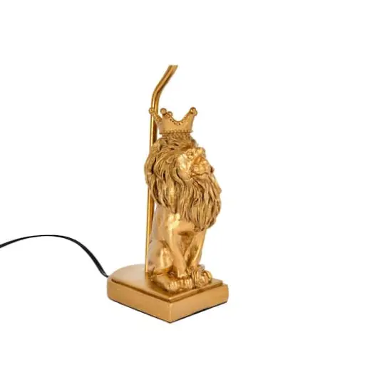 Hello Honey&reg; 20" Gold Lion Table Lamp {6}
