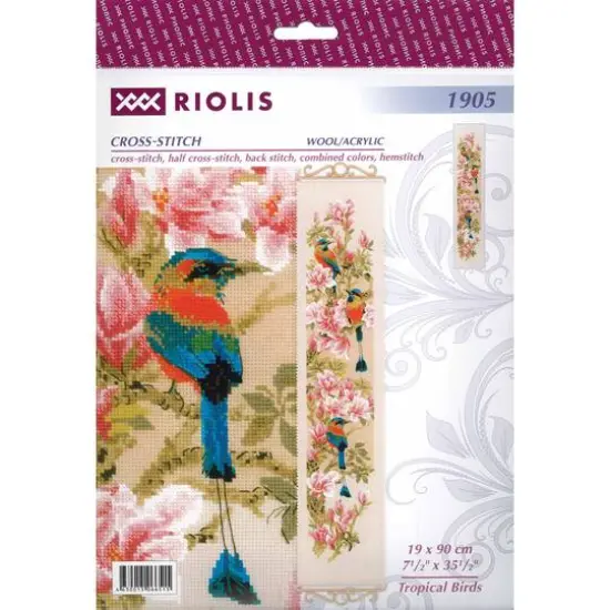 RIOLIS Tropical Birds Cross Stitch Kit {1}