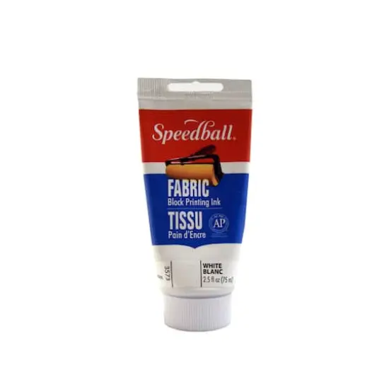 Speedball&reg; Fabric Block Printing Ink, 2.5oz. White {1}