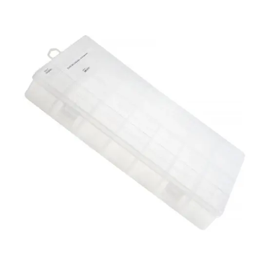 John Bead 13.5" Clear 28 Compartment Plastic Rectangle Box {1}