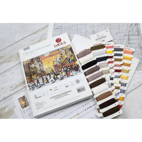 Luca-S Christmas Shopping Counted Cross Stitch Kit {6}