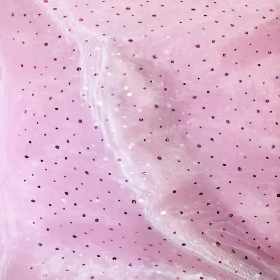 Feldman Light Pink Ducco Dots Organza {4}