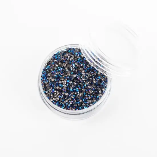 1.2mm Glass Micro Rhinestones by Bead Landing&trade;, 0.7oz. Blue Flare {4}