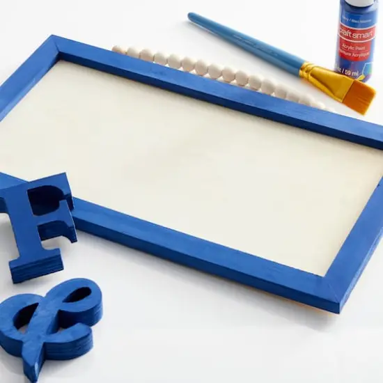 14" Unfinished Plaque with Beaded Hanger by Make Market&reg; {3}