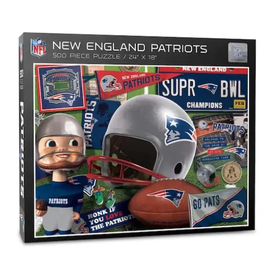 NFL Retro Series 500 Piece Puzzle New England Patriots {1}