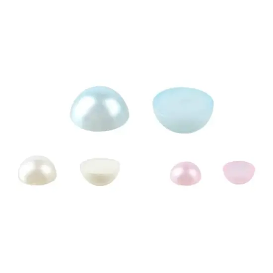 Pink & Ivory Plastic Round Flatback Pearl Mix, 5,100ct. by Bead Landing&trade; {3}
