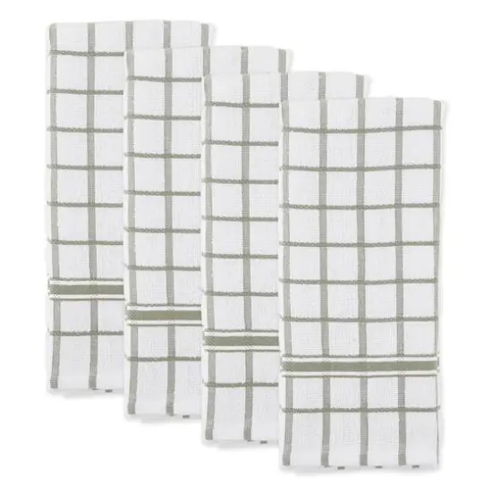 DII&reg; Artichoke Windowpane Terry Dishtowels, 4ct. {4}