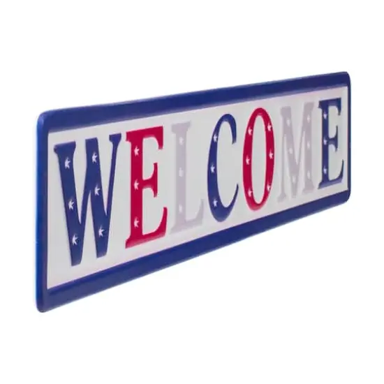 18" Metal Patriotic WELCOME Sign Wall D&eacute;cor {4}