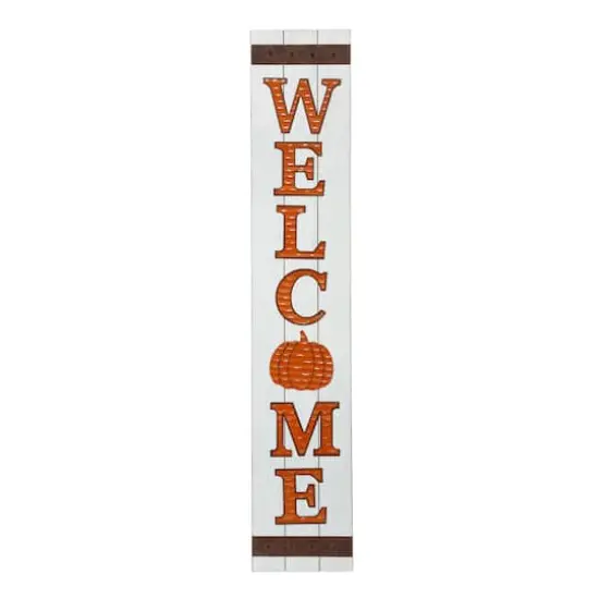 Glitzhome&reg; 42" Fall Wooden Welcome Porch Sign {1}