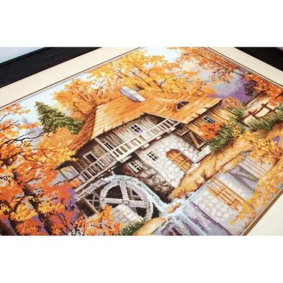 Luca-S Autumn Landscape Counted Cross Stitch Kit {11}