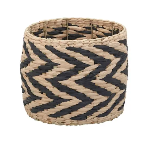 Household Essentials Cattail & Paper Zee Basket Black {1}