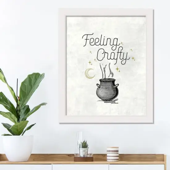 Feeling Crafty 1 16" x 20" White Framed Print Under Plexiglass {4}