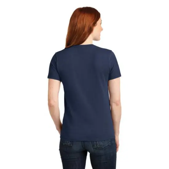 Port & Company&reg; Core Blend Ladies T-Shirt Navy {6}