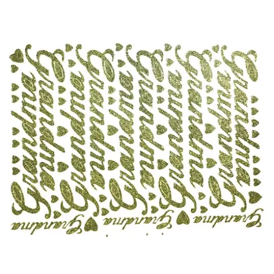 JAM Paper Grandma Gold Script Floral Accessory {1}