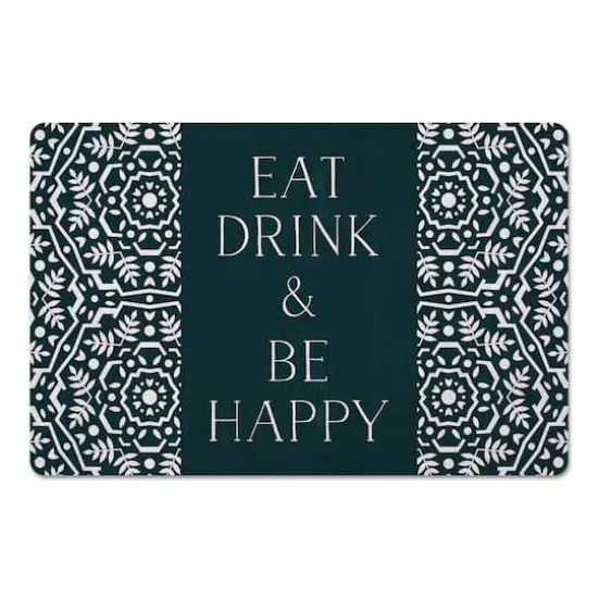 Eat Drink & Be Happy 27" x 18" Floor Mat {4}