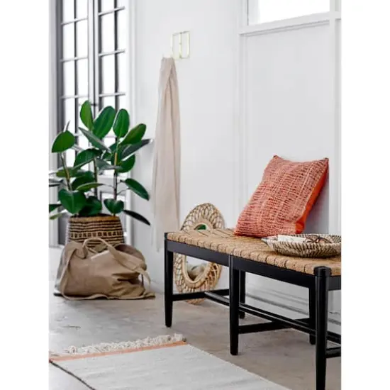 Hello Honey&reg; Oval Woven Bamboo Wall Mirror {4}