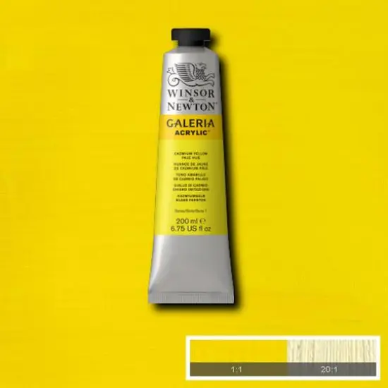 Winsor & Newton™ Galeria Acrylic™, 200mL Cadmium Yellow Pale Hue {3}