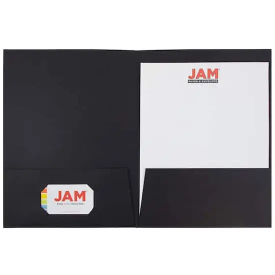JAM Paper Assorted Color Linen Textured 2-Pocket Folders, 6ct. {4}