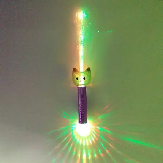 Black Cat Light-Up Fiber Wand {3}