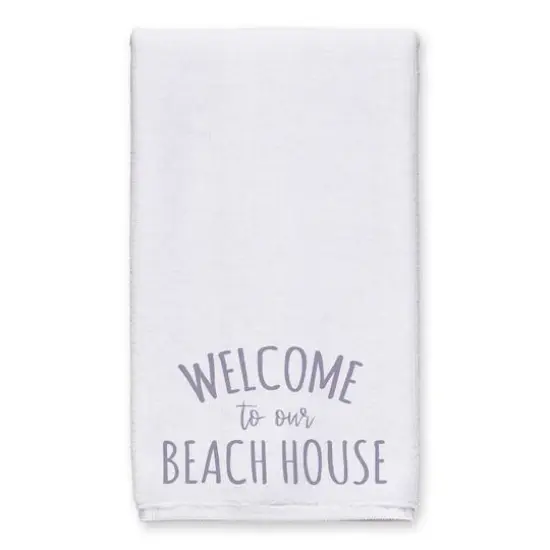 Welcome To The Beach House Tea Towel Set Blue/White {3}