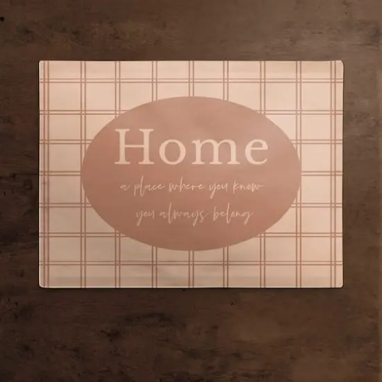 18" Always Belong Home Cotton Twill Placemat {3}