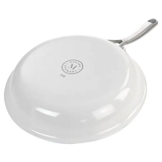 Martha Stewart 10 Piece Nonstick Hard Aluminum Cookware Set White {5}