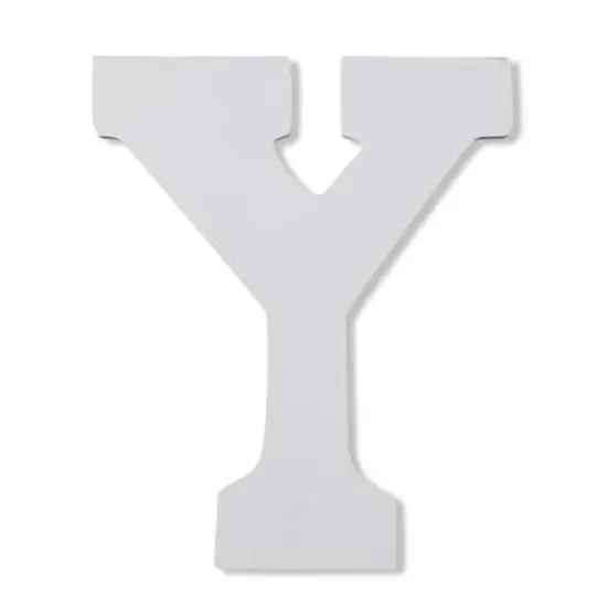 9" White MDF Whimsy Letter by Make Market&reg; Y {1}