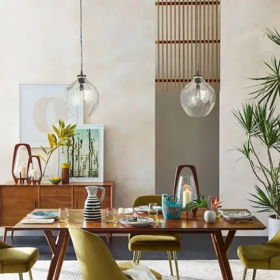 Hello Honey&reg; Matte Black Oversized Geometric Glass Ceiling Light {13}