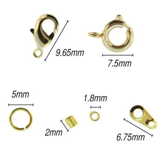 The Beadsmith® Basic Elements™ Gold-Plated Findings Assortment {4}