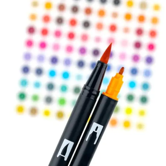 Tombow Happy Hour Dual Brush Pen Set {6}