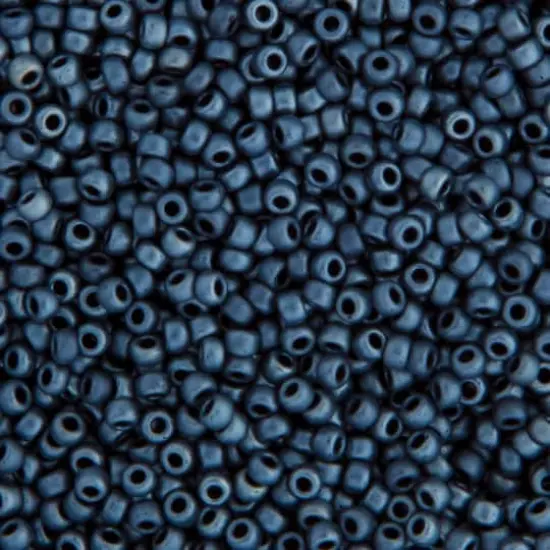 Miyuki&reg; 11/0 Glass Seed Beads, 22g Gunmetal Matte Metallic {1}