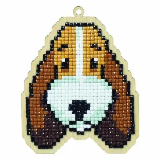 Wizardi Diamond Painting Ornament Kit Dog Buddy {1}