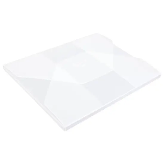 JAM Paper 7" x 9.25" Clear Frost Tuck Flap Closure Plastic Envelope {4}