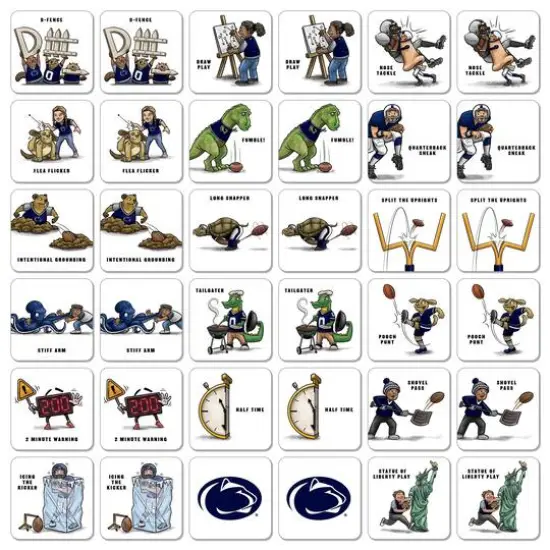 College Team Licensed Memory Match Game Penn State Nittany Lions {4}