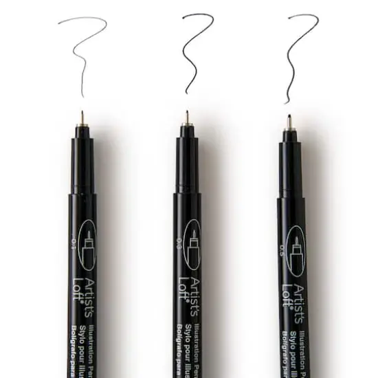 Black Illustration Pens by Artists Loft&trade; {4}