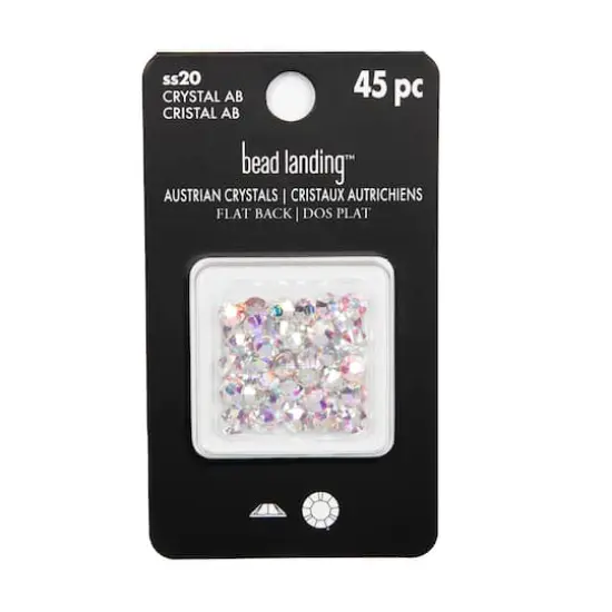 SS20 Round Flatback Austrian Crystals by Bead Landing&trade;, 45ct. Crystal Aurora Borealis {6}