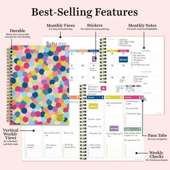 TF Publishing 2024 - 2025 Gumballs Medium Spiral Planner {7}