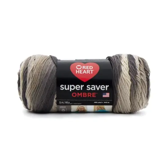 Red Heart&reg; Super Saver Ombre&trade; Yarn Hickory {1}