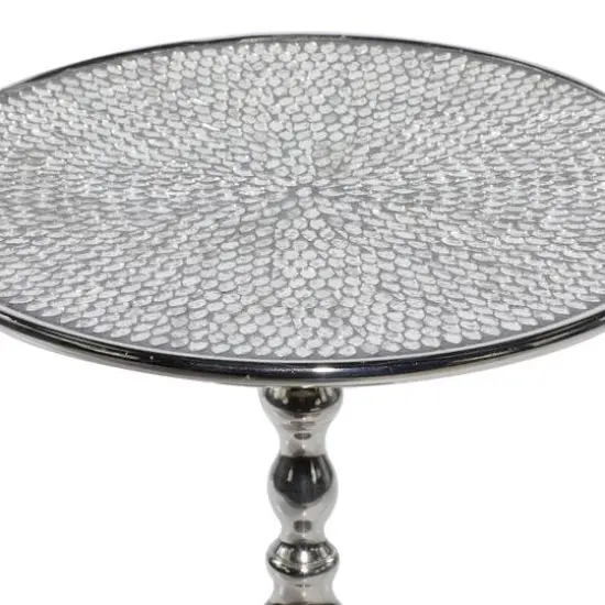 16" Silver Glam Coffee Table {7}
