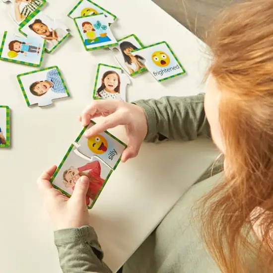 Learning Resources Feelings & Emotions Puzzle Cards {4}