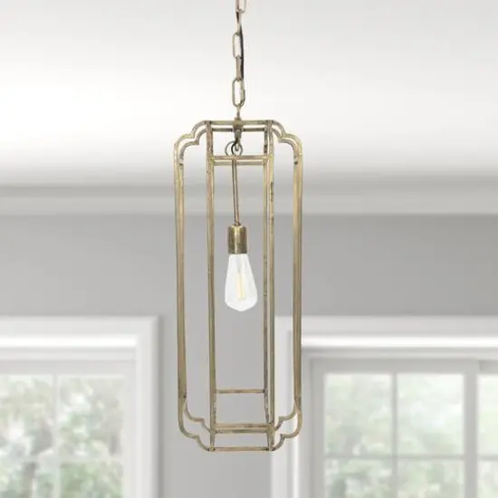 Hello Honey&reg; 25" Hanging Pendant Lamp With Gold Finish {3}