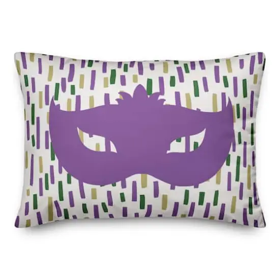 Mardi Gras Confetti Throw Pillow {3}