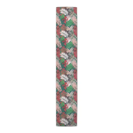 90'' Jungle Pattern Cotton Twill Table Runner {1}