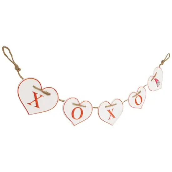 32" Valentine's Day Hearts "XOXO" Metal Banner {4}