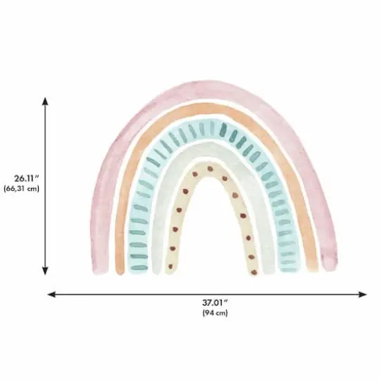 RoomMates Watercolor Rainbow Peel & Stick Wall Decals {4}