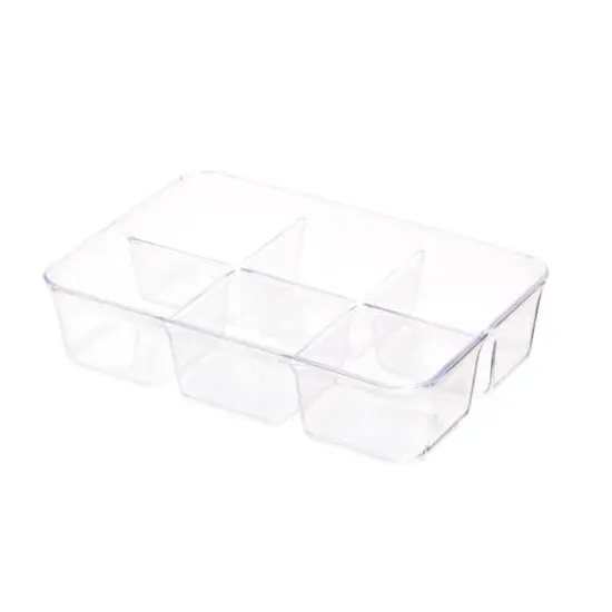 iDesign 6 Compartment Plastic Drawer Organizer {5}