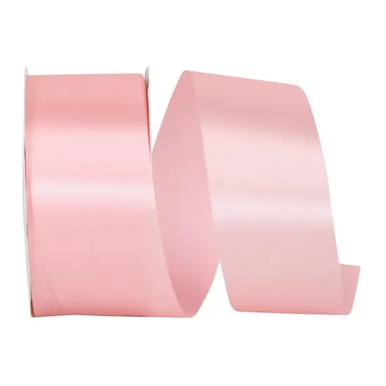 JAM Paper 1.875" x 50yd. Single Face Satin Allure Ribbon Pink {1}